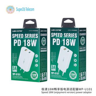 【旅行用充電插座】 WP-U101 快速充電器 USB-Type C- Lightning