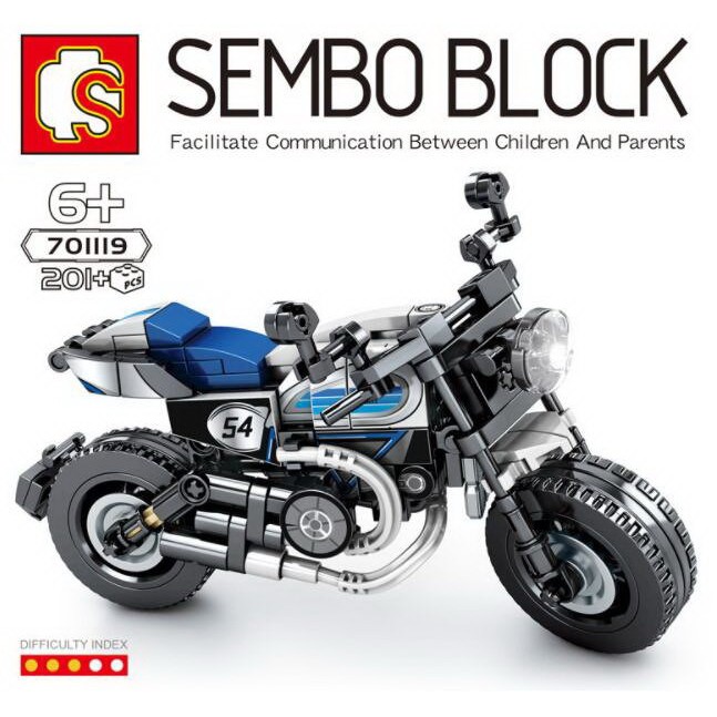 SEMBO 機車積木-系列-DUCATI 701119小摩托