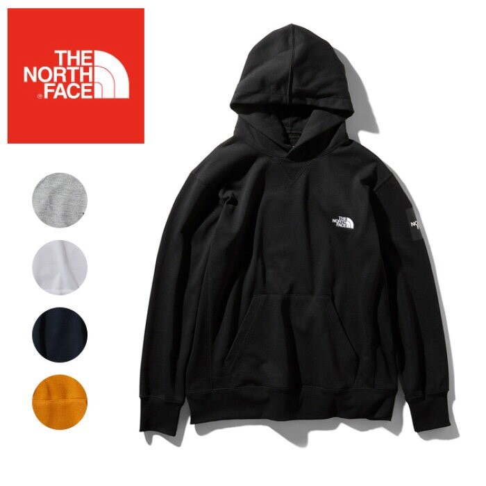 the north face square logo hoodie