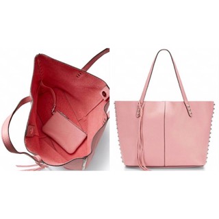 全新Rebeccaminkoff (1+1子母包）櫻花粉真皮托特包