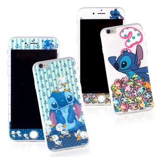 【Disney 】iPhone 6/6s (4.7吋) 強化玻璃彩繪保護貼-史迪奇