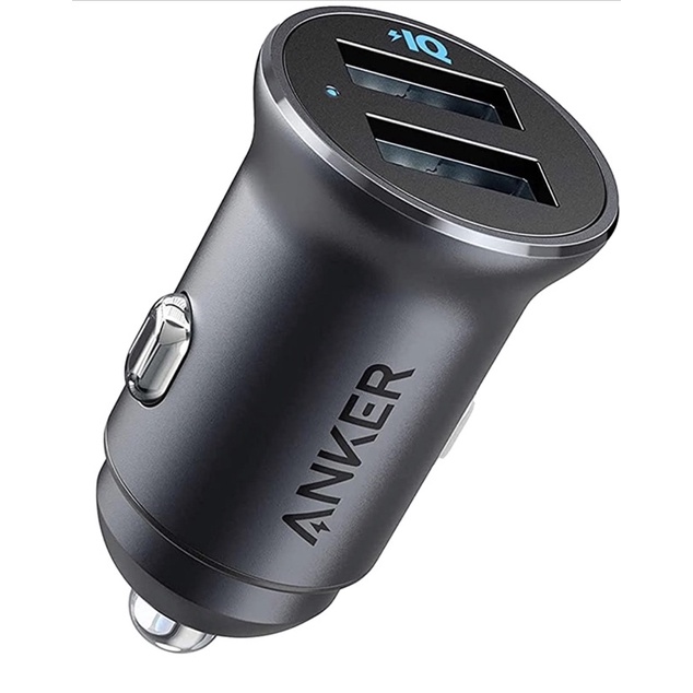 全新 Anker 車用充電器power Drive2 24w雙usb 車用充電器powerdrive 2 點菸擴充 蝦皮購物