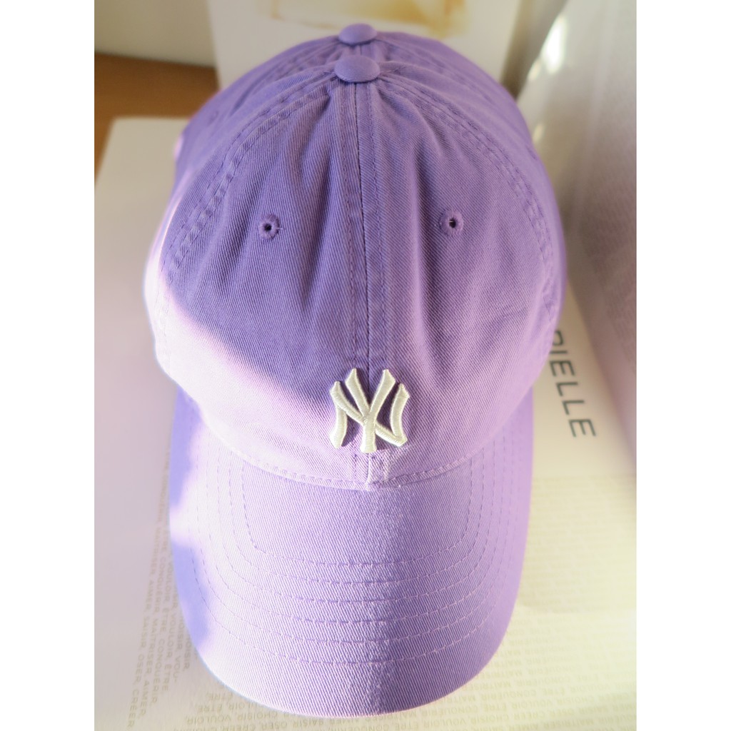 韓國mlb限量紫色ny棒球帽 現貨 蝦皮購物