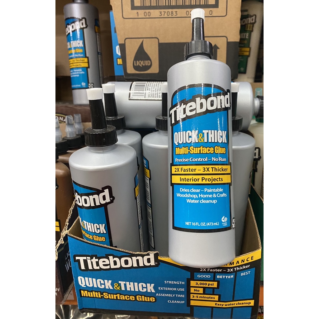 Titebond 太棒 快乾型木工膠 16oz 高黏度 不垂流 太棒膠 木工膠 耐熱性佳 膠水
