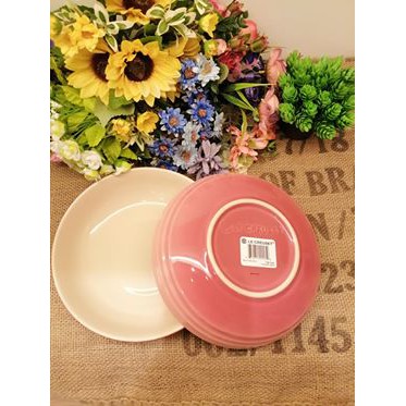 【 LE CREUSET】深圓盤20cm(薔薇粉)