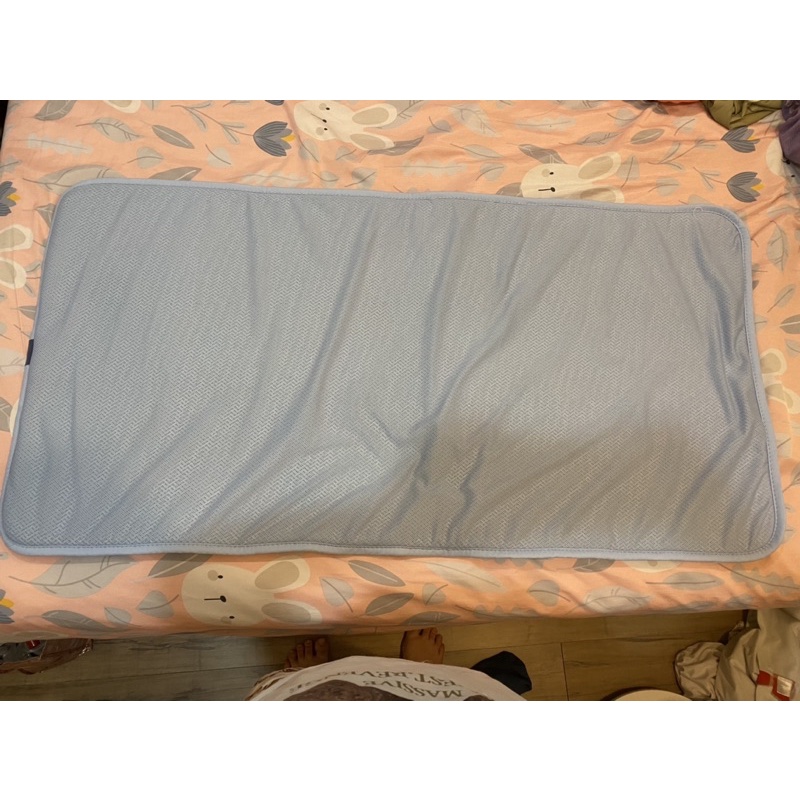 二手 韓國GIO Pillow超透氣排汗嬰兒床墊藍色M號60*120cm 可呼吸可水洗防蟎