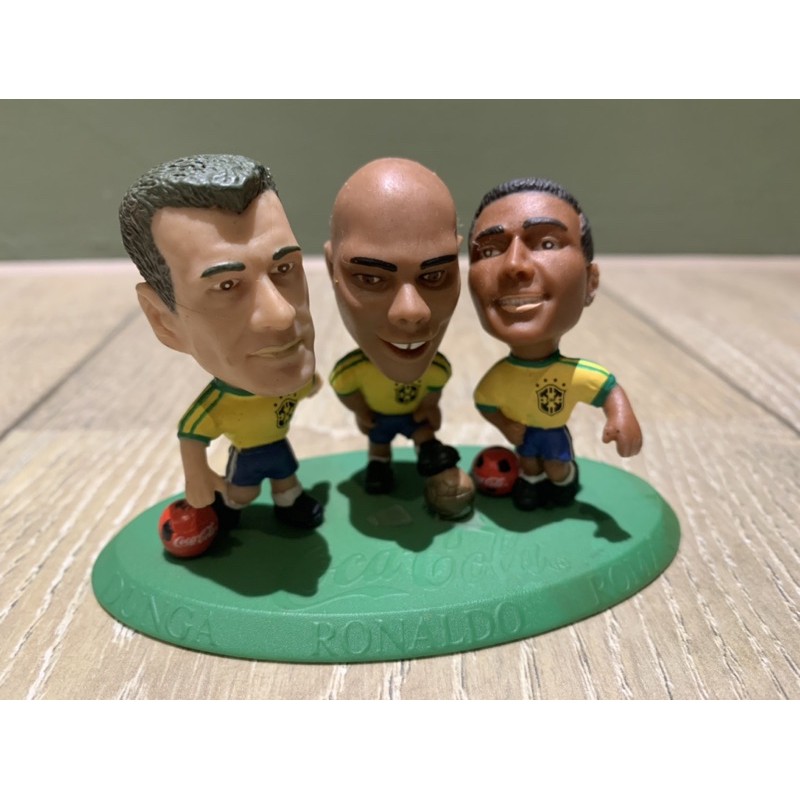 可口可樂Brasil DUNGA RONALDO ROMARIO巴西足球隊鄧加羅納度羅馬里奧絕版 FIFA