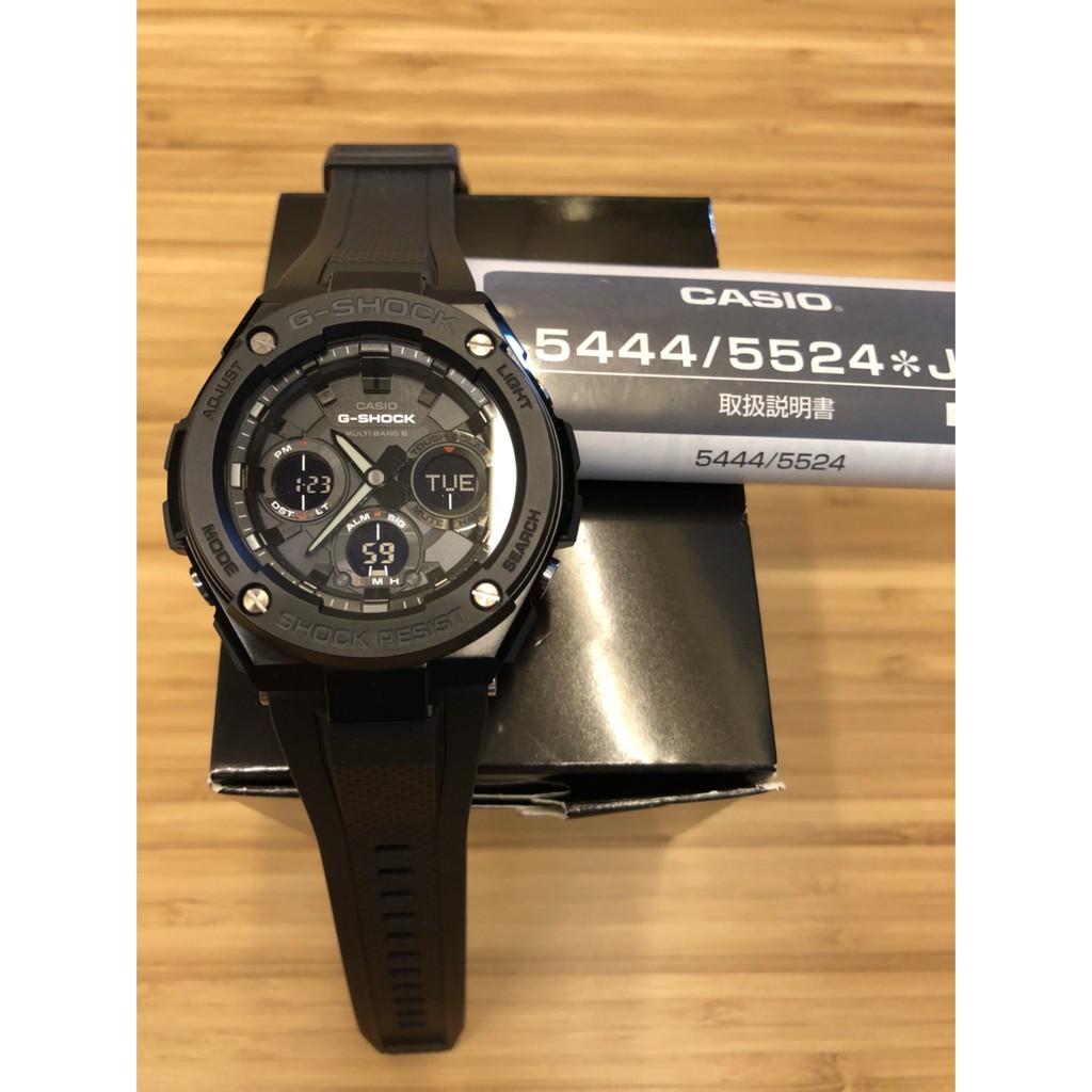 CASIO 卡西歐 G-SHOCK G-STEEL系列 GST-W100G-1B 全黑 電波(日本貨)