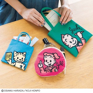 💟娃娃日雜小舖💟日本雜誌附錄 OSAMU GOODS 原田治三件組 手提包 收納包 化妝包 手提袋