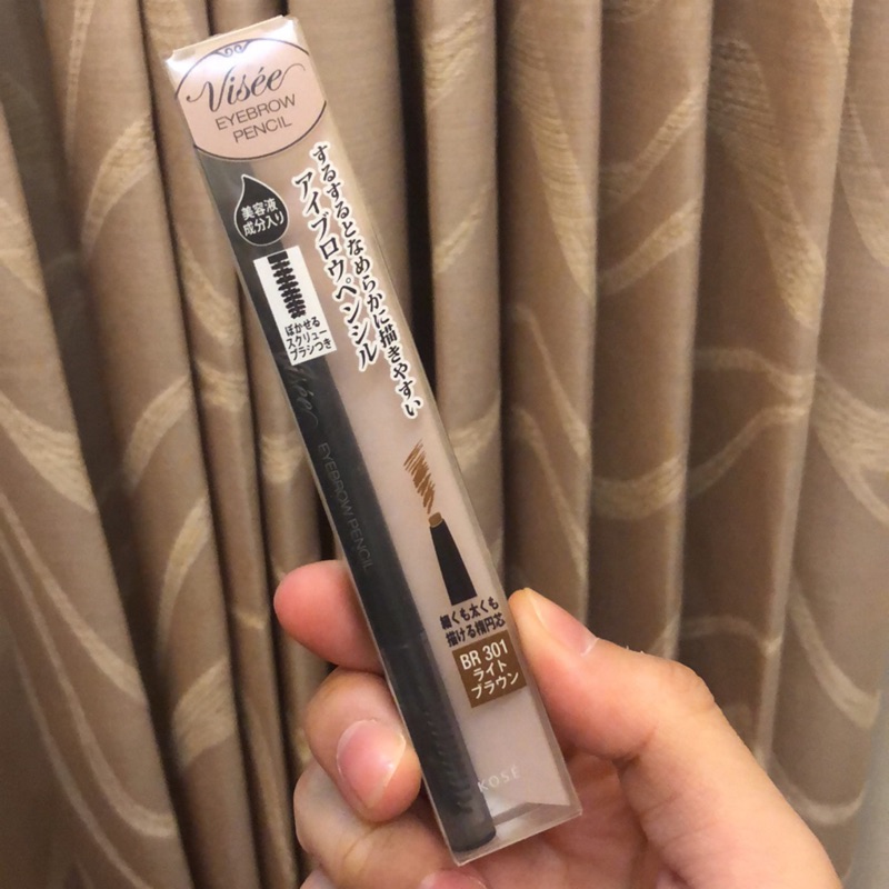全新正品 國外購入無中標日本高絲kose Visee 調色柔順眉筆色號br301淺咖啡 蝦皮購物