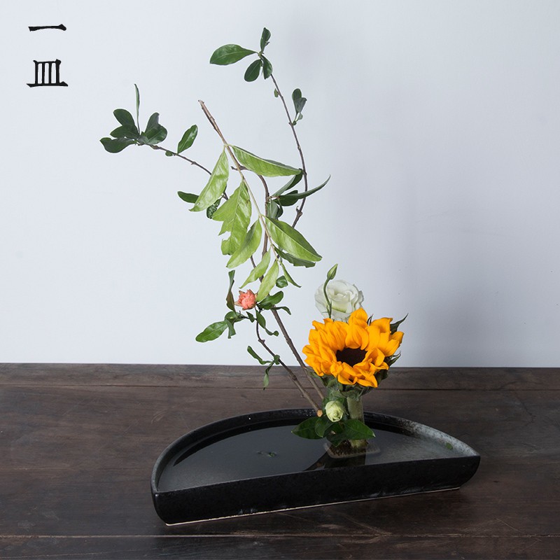 小原流 大型長方水盤 花器 生け花