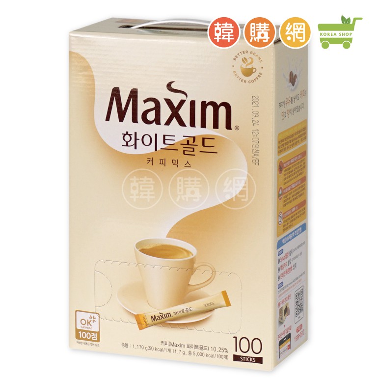 韓國Maxim三合一白金咖啡(100入)【韓購網】