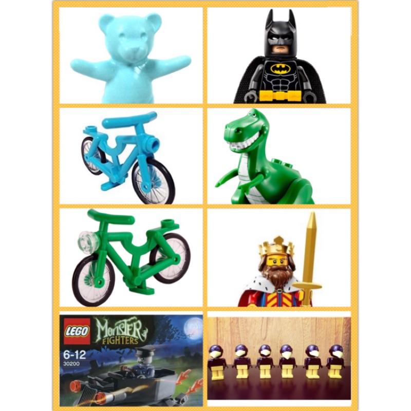 《Brick Factory》全新 樂高 LEGO 殭屍棺材車 蝙蝠俠 國王 抱抱龍 腳踏車 泰迪熊