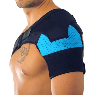 帶壓力墊的護肩 冰袋肩膀 壓縮袖 防護調整型護肩 重量訓練 肩膀關節拉傷 運動護肩
