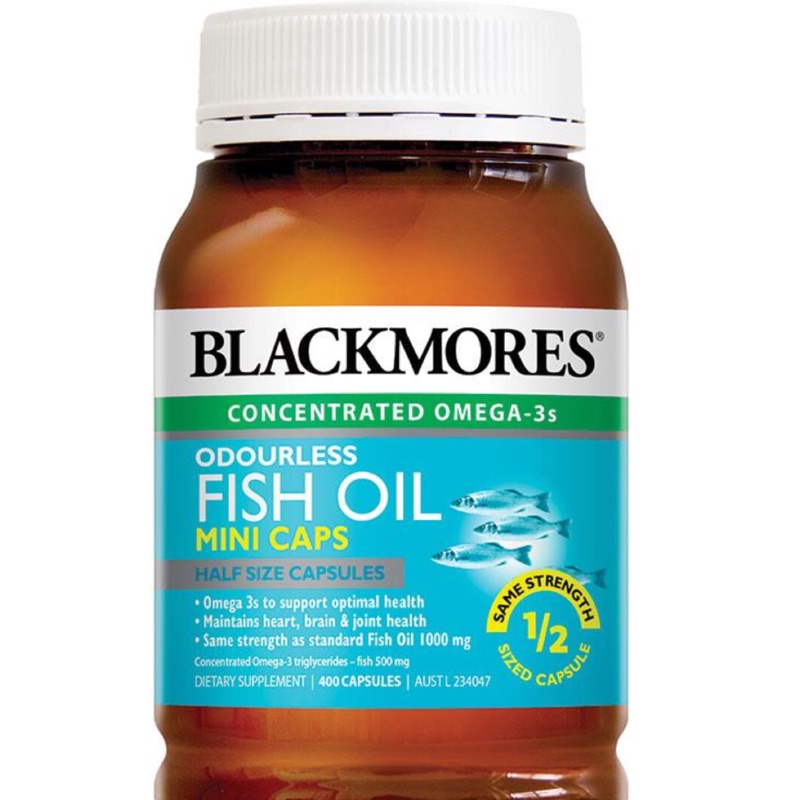 🔆澳洲代購 現貨 Blackmores 迷你版 小顆粒 無腥味 魚油 400顆