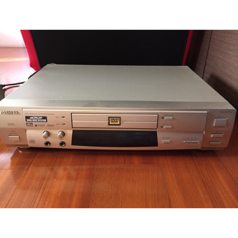 TOSHIBA DVD/VCD/CD 雙碟 SD-K350,功能正常