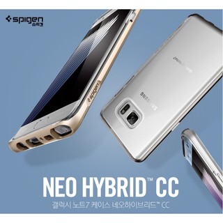 【贈9H玻璃貼】Spigen SGP 三星 Note 7 Neo Hybrid Crystal 透明背蓋邊框保護殼