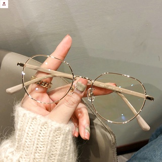 近視眼鏡 學生韓版近視眼鏡女抗輻射防藍光網紅高顏值素顏圓臉顯臉小平光鏡