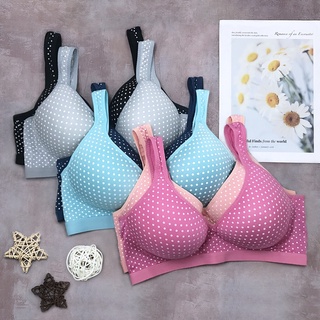 《魔點子Mordenco》水玉點點無鋼圈運動背心 M~2XL 均勻薄杯 一體成型 吸濕排汗 貨號1627