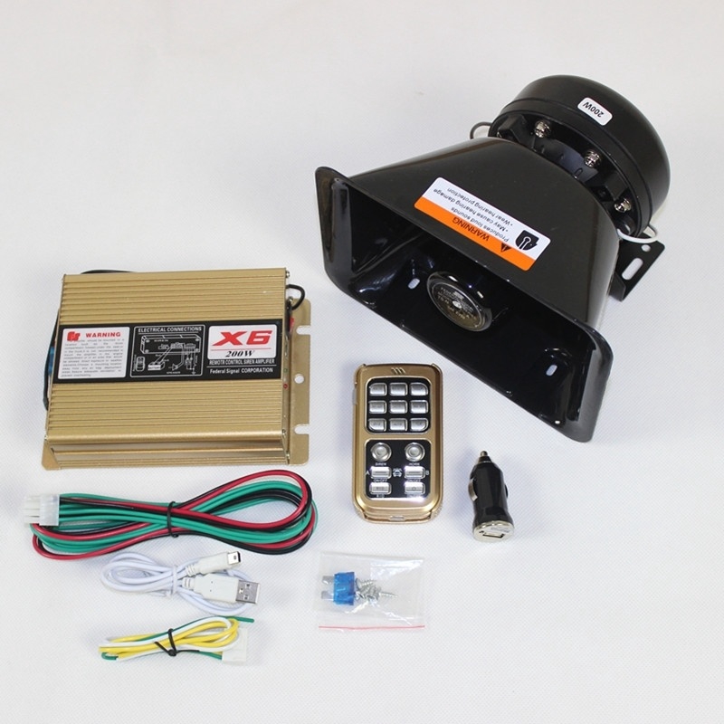 汽車警報器車載喇叭無線大聲公警報擴音器12v 24v車用0w400w600w800w擴音喊話汽車警笛警報器 蝦皮購物