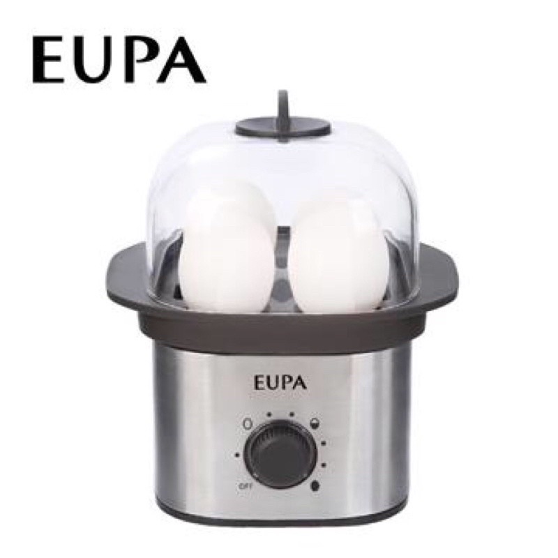 EUPA時尚迷你蒸蛋器（銀黑色）
