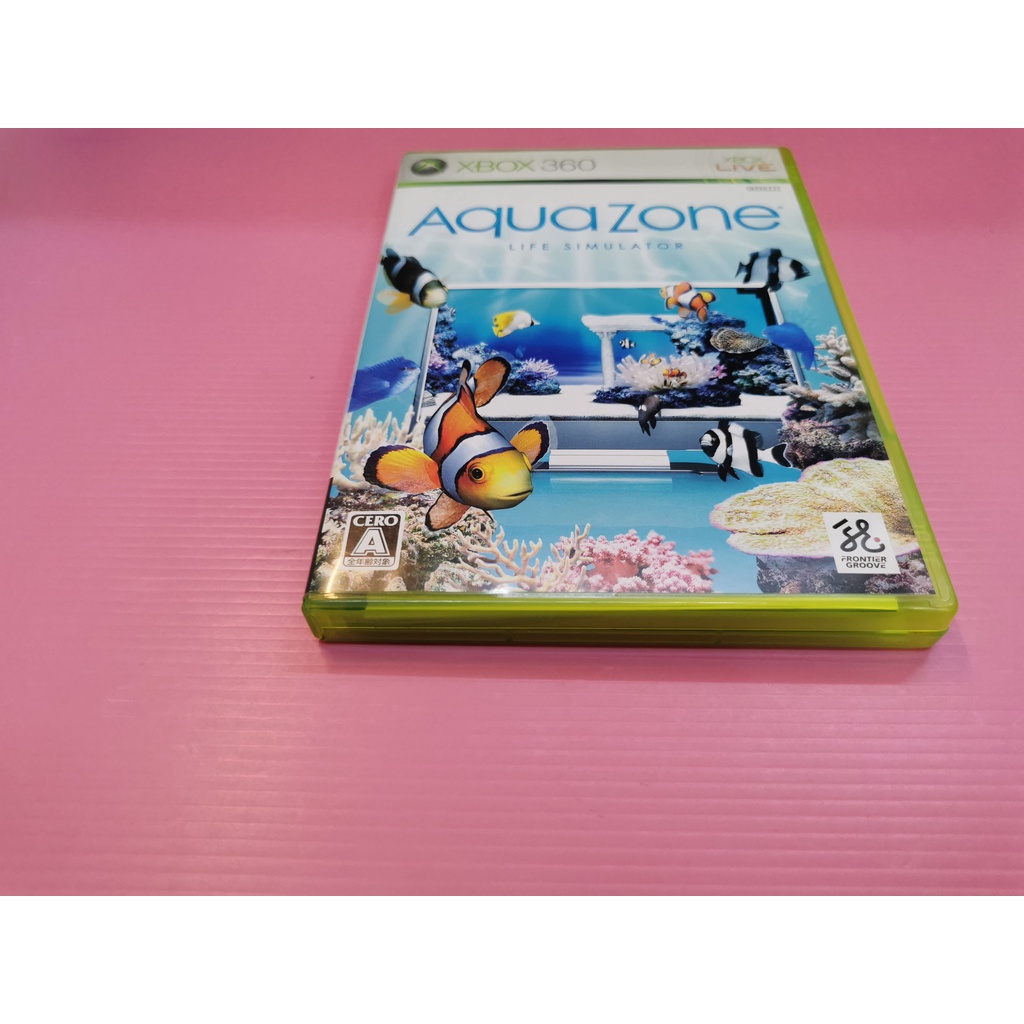 ア A 出清價!稀有 網路最便宜 XBOX 360 2手原廠遊戲片 模擬水族箱 AQUA ZONE 水族遊樂區 賣350