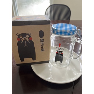 全新品🐻可愛❤️酷Ma萌 KUMAMON玻璃杯罐/密封罐450ml
