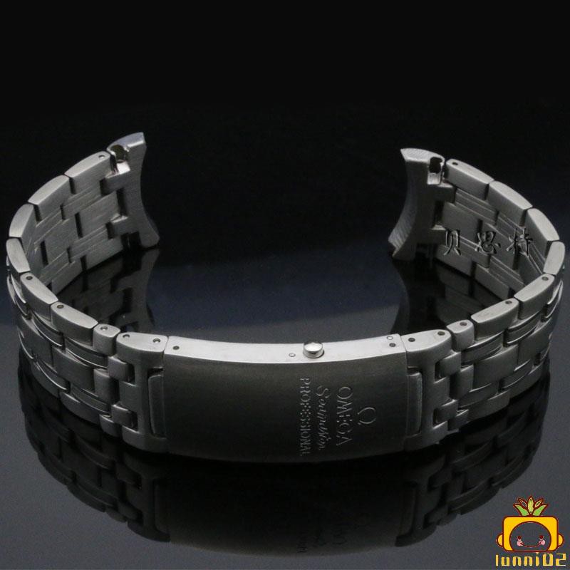 《震撼低價》貝思特優質精鋼錶帶適用歐米茄 海馬007鋼帶 錶帶 手錶配件男20mmBX