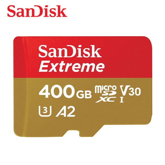SanDisk Extreme A2 V3 UHS-I U3 400GB microSDXC 記憶卡 適用Gopro安卓