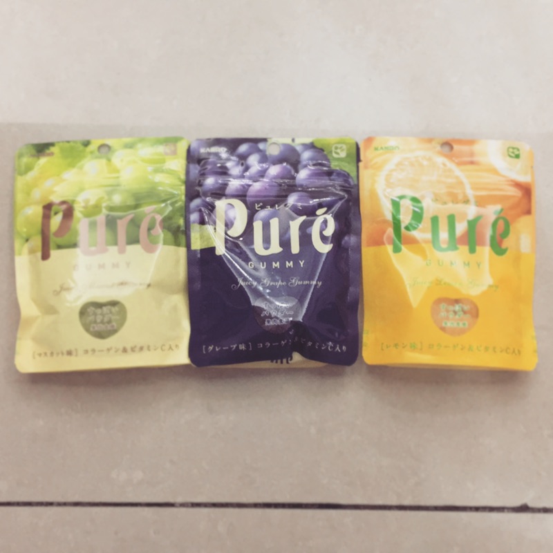 現貨 日本代購 KANRO Pure 水果 軟糖 賣場另有lush洗髮餅、可洛洛味覺糖、愛康衛生棉、一蘭拉麵