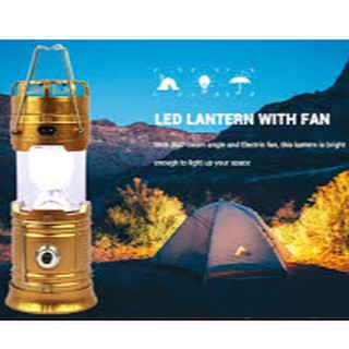 多用途太陽能充電露營風扇手提伸縮LED燈/停電/颱風/充電行動電源 ～露營 , 夜遊 , 夜釣 , 大停電的好夥伴～