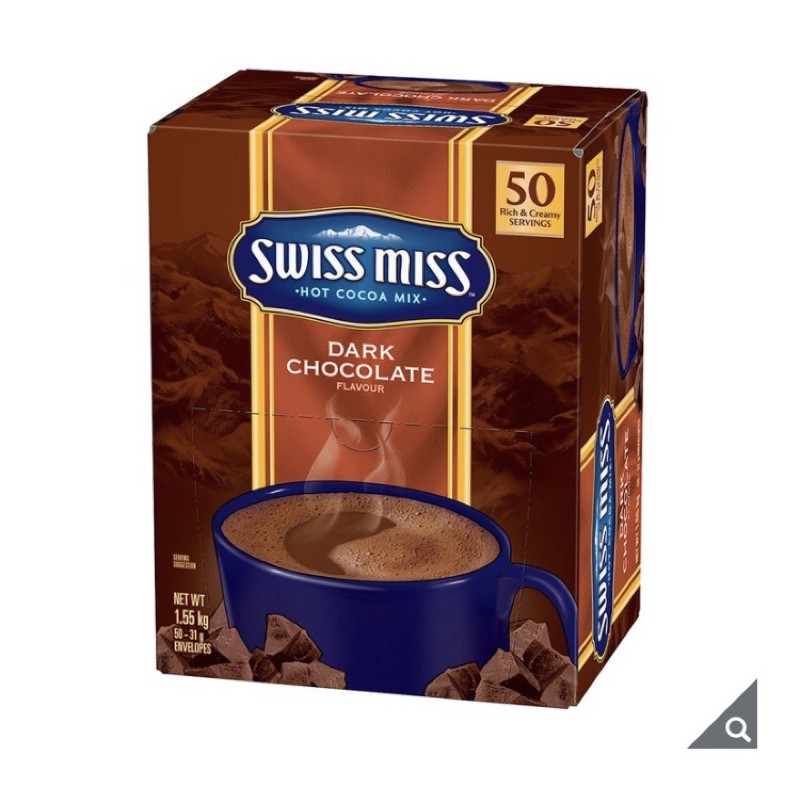【好市多代購】Swiss Miss 即溶可可粉 - 香醇巧克力(Dark Chocolate)  31公克 X 50入