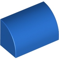 AndyPB 樂高LEGO 藍色 圓弧磚/曲面磚 1x2x1 [37352] Brick 6290532