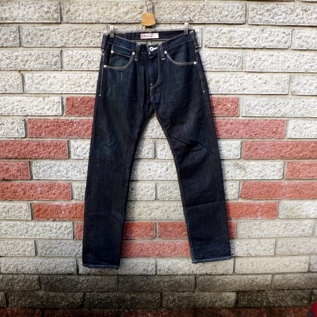 levis 504 二手牛仔褲-正品 日本製-(levis EU504-0019)-W30 L33