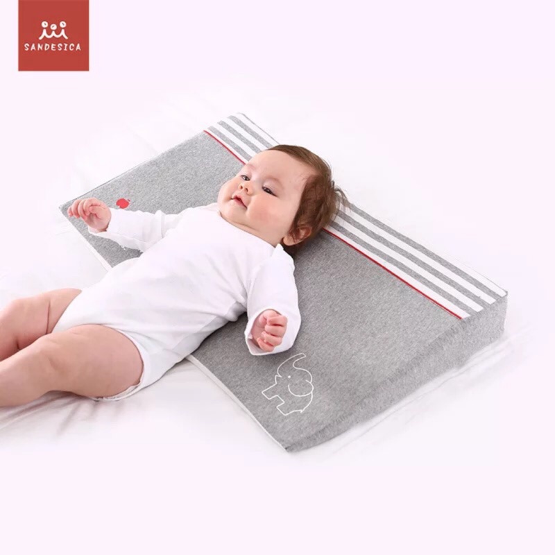 日本嬰兒防溢奶枕防吐奶嬰兒三角枕頭枕套現貨+預購
