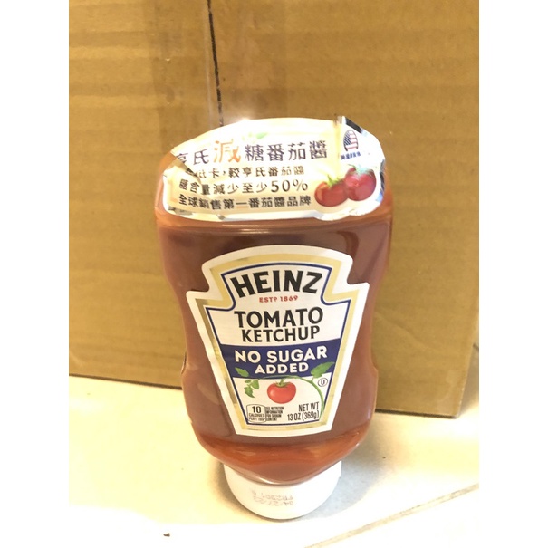 Heinz亨氏無加糖番茄醬369g 有效日期：2023.06