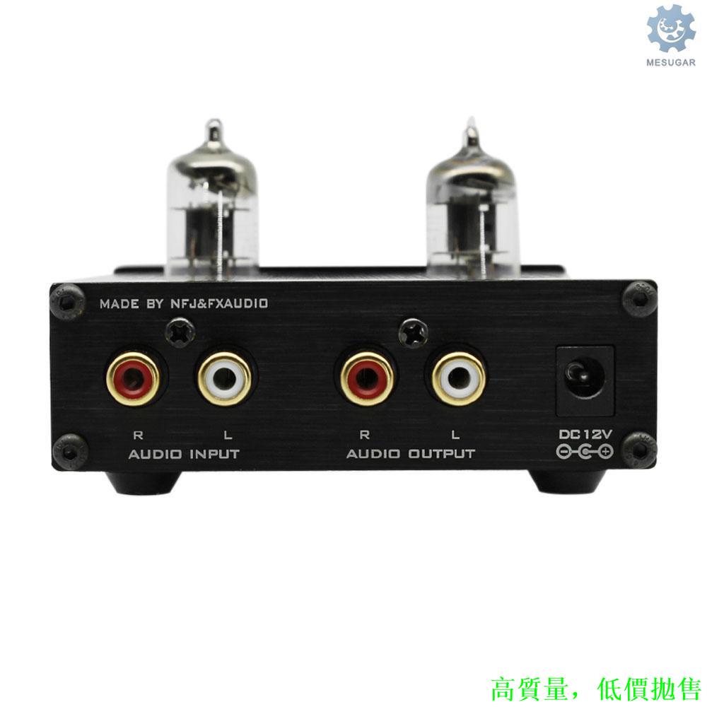 【♏】 FX-AUDIO TUBE-03 發燒膽前級6K4電子管HiFi膽機功放前置放大器支持高低音調節黑色美規