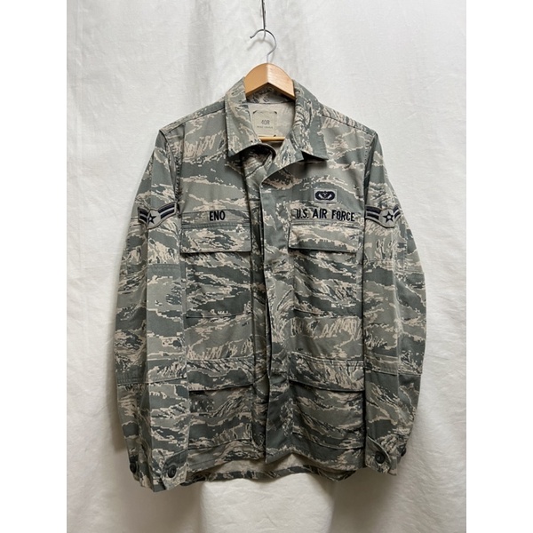 229-86🇺🇸美軍公發 US AIR FORCE ABU 空軍虎斑迷彩襯衫 尺寸：40R 美軍流出品