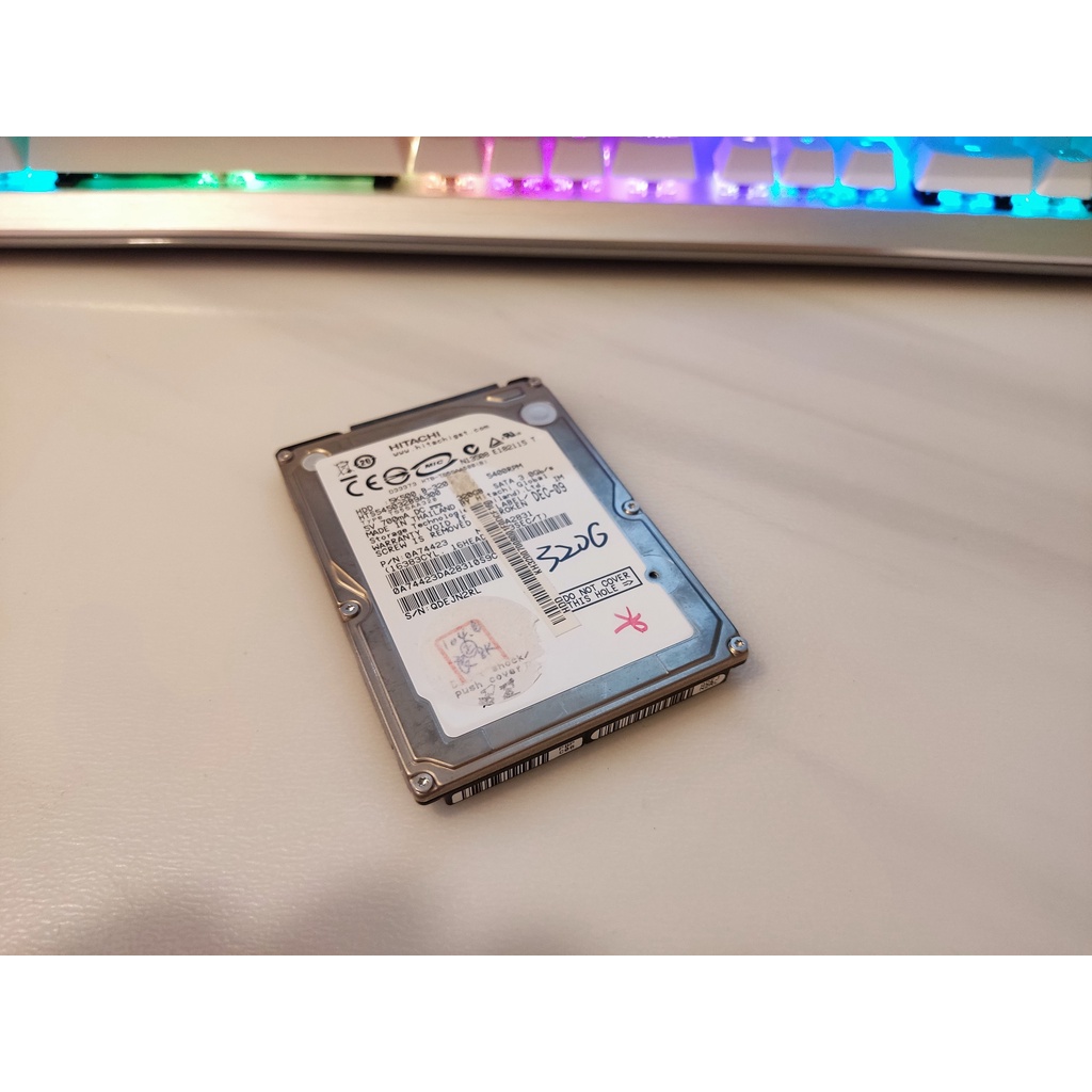 「二手良品」Hitachi 2.5吋 320GB SATA3.0 內接硬碟 筆電桌電