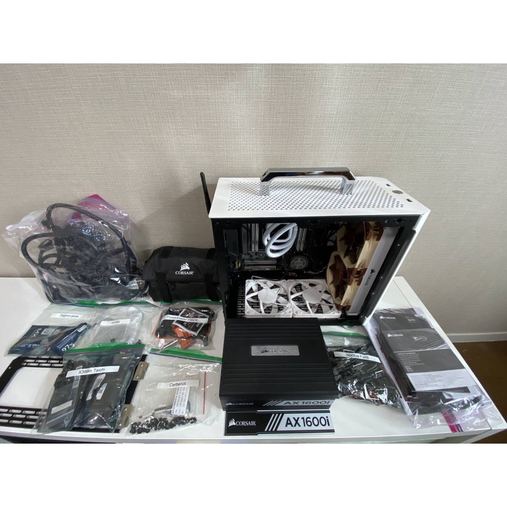 Threadripper 2950X + X399M Taichi + 美光 3200 16Gx4 + AX1600i