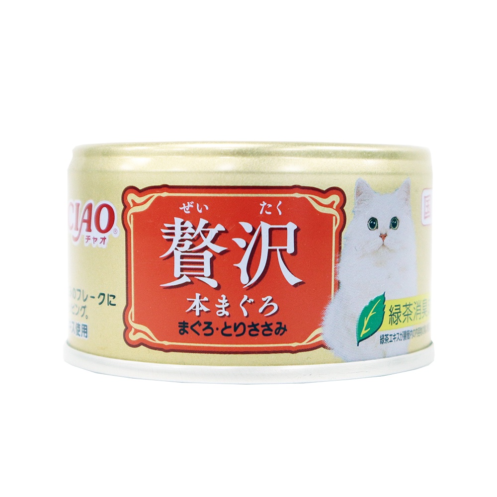 CIAO 豪華精選罐(鮪魚+雞肉) 80g【Donki日本唐吉訶德】