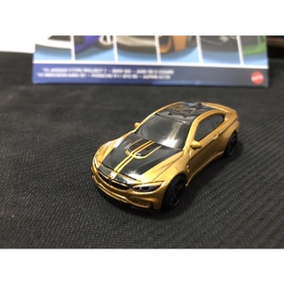 風火輪 hot wheels 娛樂系列 6盒裝 寶馬 bmw m4 拆售 單臺 碳纖維 車頂 金色 普卡