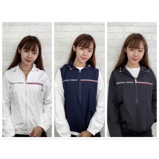 【New START美國精品服飾-員林】Tommy Hilfiger 女版 橫條字母 連帽外套 風衣 防風外套 女款
