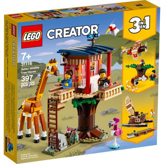 [ 玩樂磚家 ] LEGO 31116 野生動物園樹屋 CREATOR 三合一系列