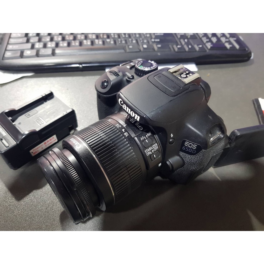 愛寶買賣 二手 CANON 650D 18-55M 保7日快門3萬4 營 600D 550D A65 A550 NEX