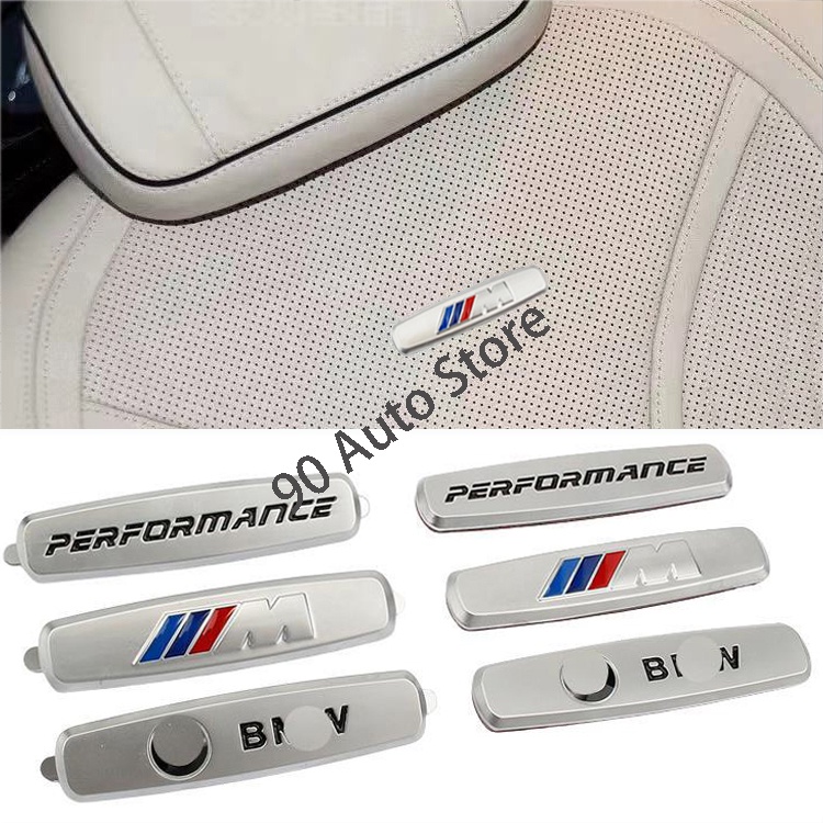 改裝 M Power Performance Logo 三維金屬汽車座椅標誌適用於 BMW E90 E60 E46 E3