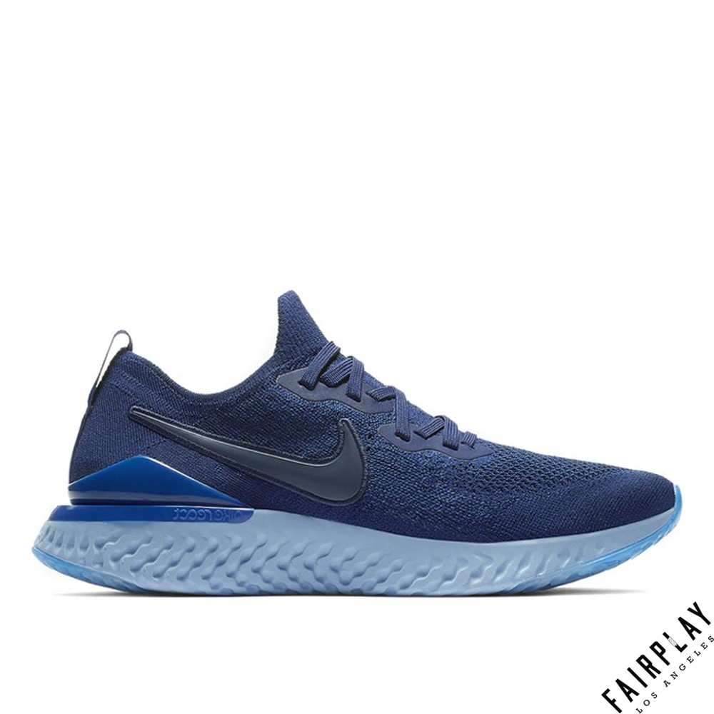 Nike Epic React Flyknit 2 藍 男鞋 低筒 輕量 編織 運動鞋 慢跑鞋 BQ8928-400