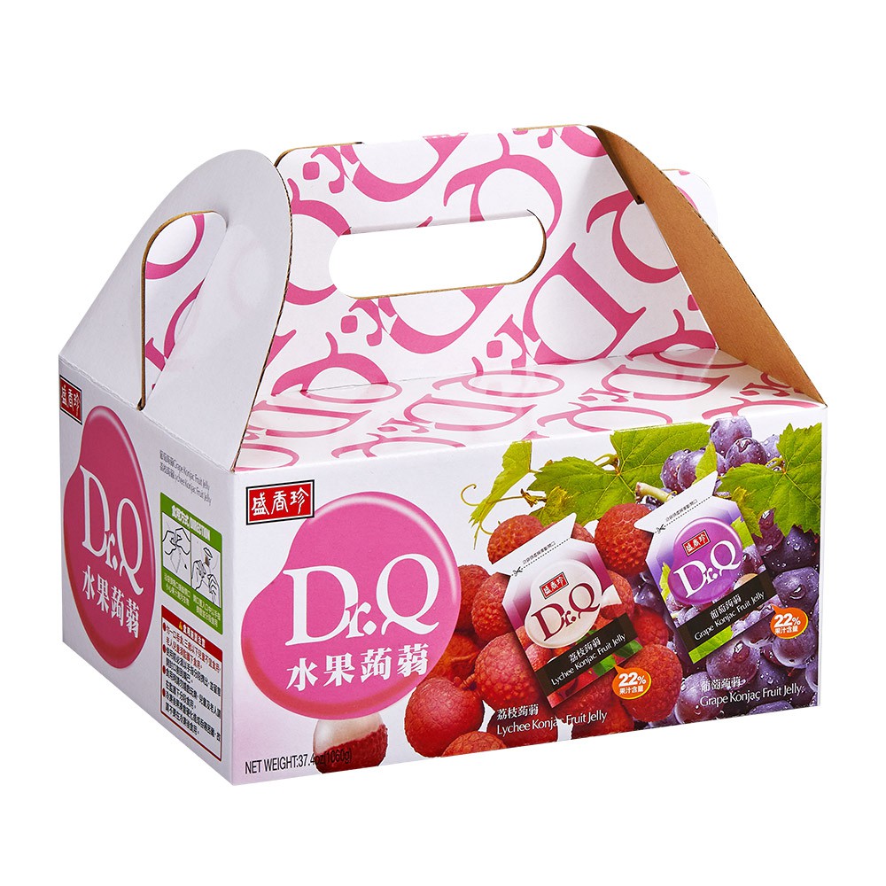 【蝦皮直營】盛香珍 Dr.Q水果蒟蒻禮盒1060g/盒 年節必備品 過年 禮盒