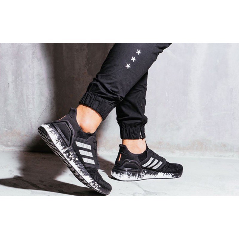 Adidas Ultra Boost 20 黑白潑墨慢跑鞋EG1342 | 蝦皮購物