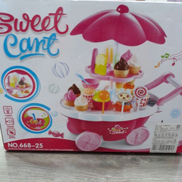 兒童冰淇淋 甜點餐車玩具組合 三歲以上適合